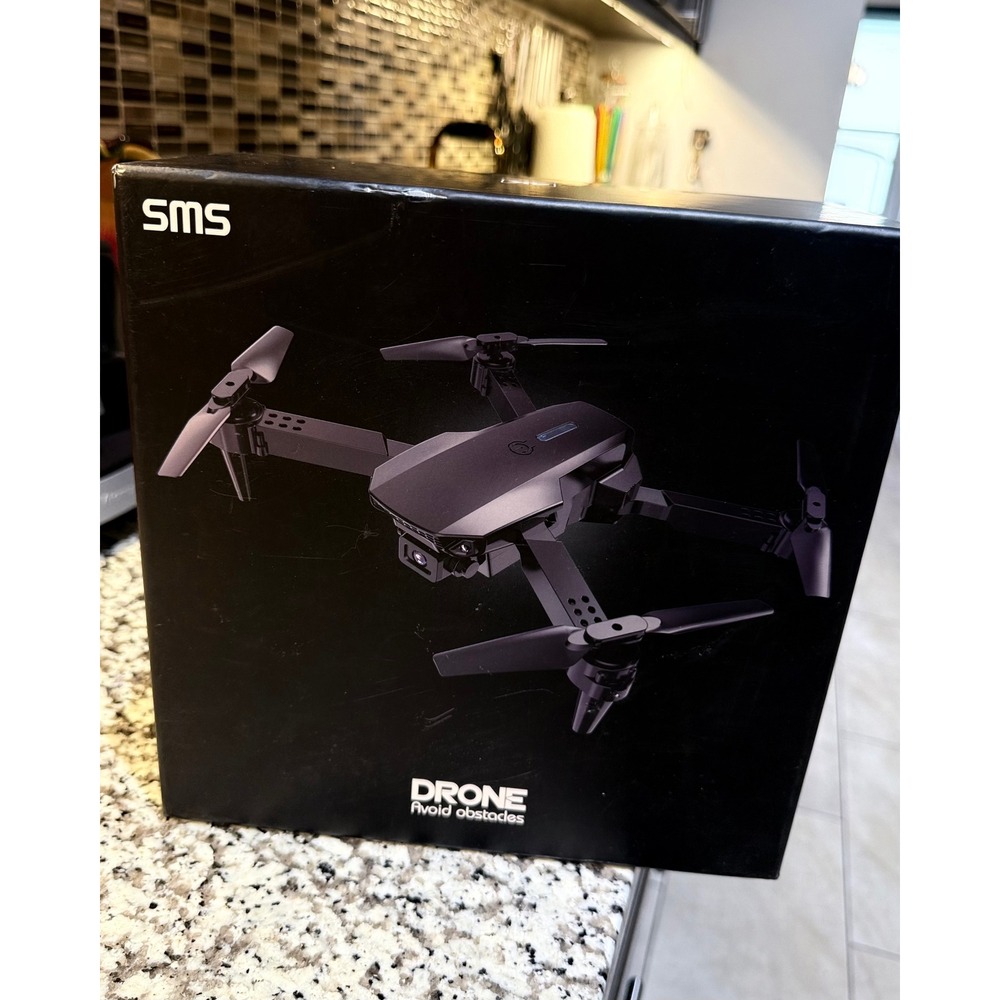 LF620 Folding Drone w/ Controller Box Manuals Missing Battery Untested